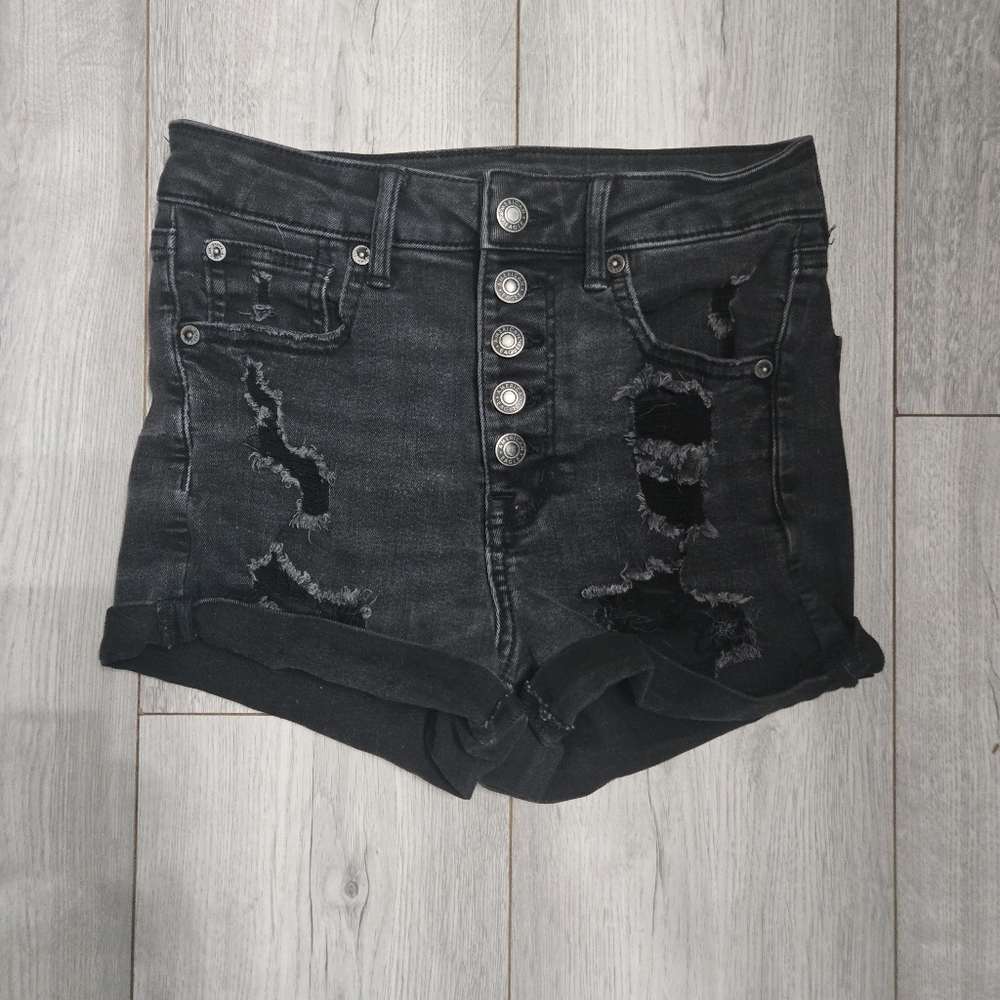 American Eagle Outfitters Black Jean Shorts